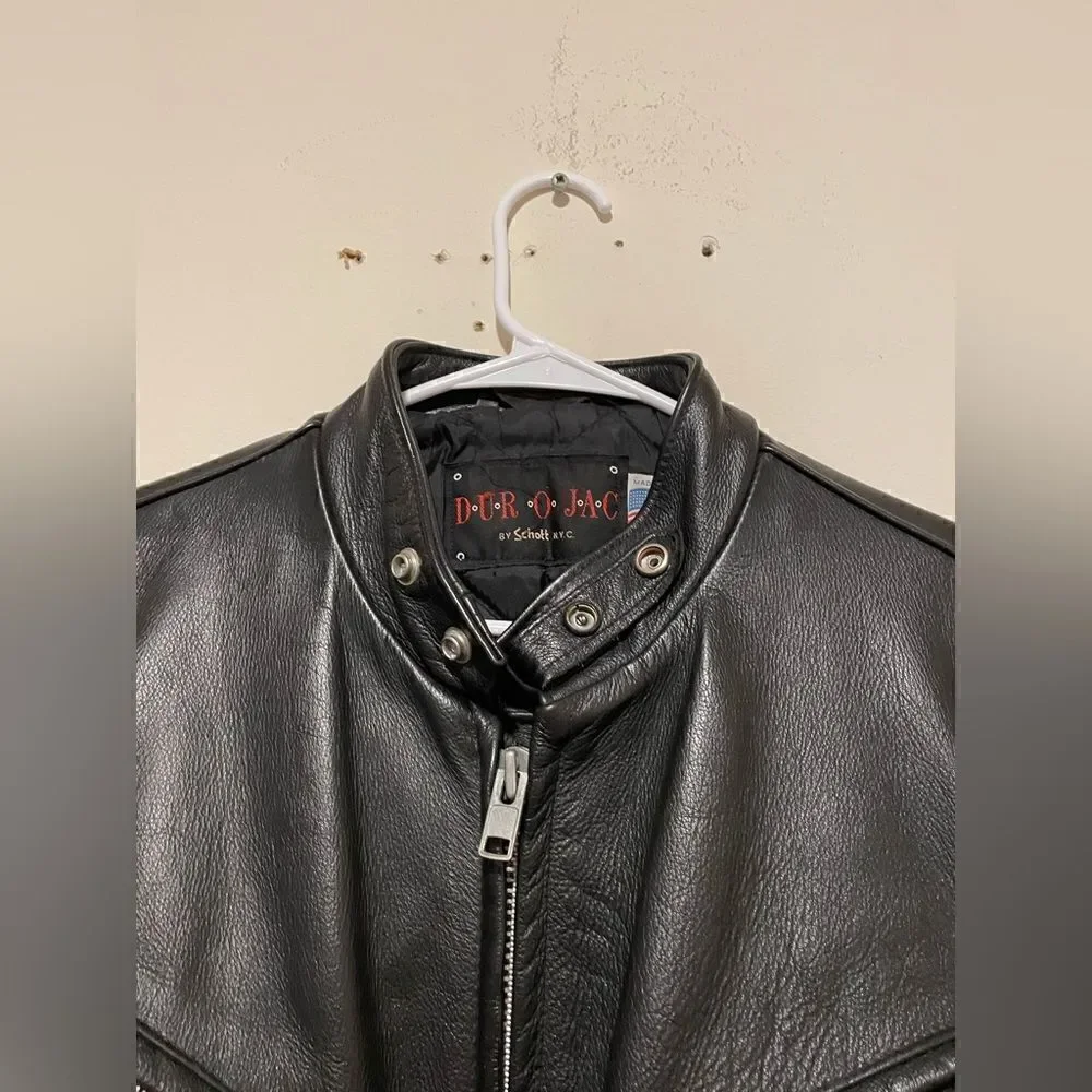 Vintage Dur o Jac By Schott New York Leather Jacket - Picture 7 of 11